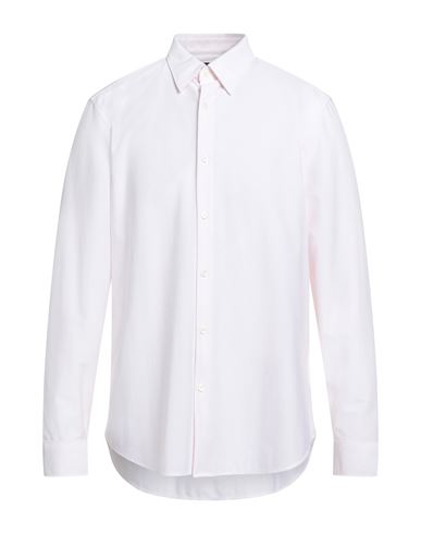 Theory Man Shirt Light Pink Size Xl Cotton, Polyester In White