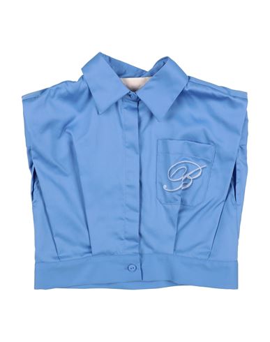 Miss Blumarine Toddler Girl Shirt Light Blue Size 6 Cotton In Blue