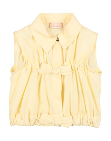 Elisabetta Franchi La Mia Bambina Toddler Girl Shirt Pastel Yellow Size 5 Cotton In Yellow