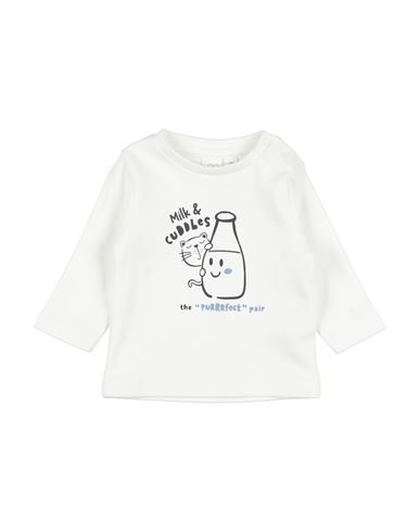 Ido Newborn Girl T-shirt Ivory Size 1 Cotton In White