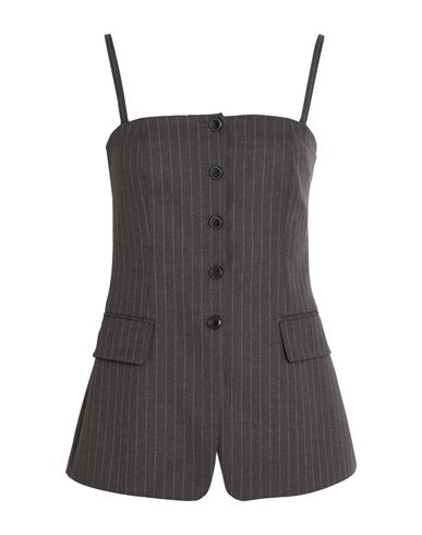 Hugo Boss Hugo Woman Top Charcoal Size 6 Polyester, Viscose, Elastane In Gray