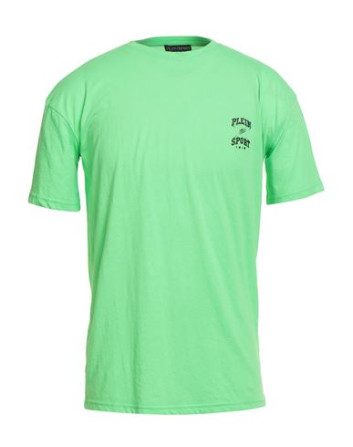 Plein Sport Swim Man T-shirt Green Size Xxl Polyester, Cotton In Green
