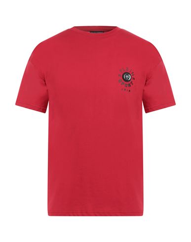 Plein Sport Swim Man T-shirt Red Size Xl Cotton In Multi