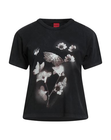 Hugo Boss Hugo Woman T-shirt Black Size L Cotton In Black