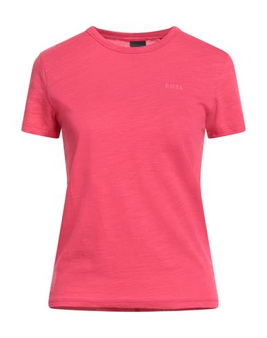 Hugo Boss Boss Woman T-shirt Garnet Size L Cotton In Red
