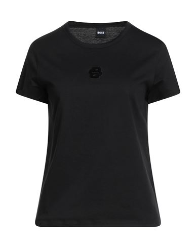 Hugo Boss Boss Woman T-shirt Black Size S Cotton In Black
