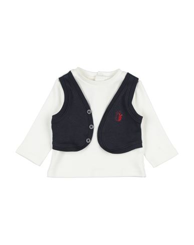 Ido Newborn Boy T-shirt Ivory Size 3 Cotton In White