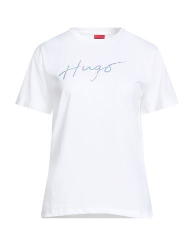 Hugo Boss Hugo Woman T-shirt White Size L Cotton In White
