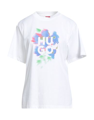 Hugo Boss Boss Woman T-shirt White Size M Cotton, Elastane In White