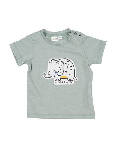 Ido Newborn Girl T-shirt Sage Green Size 3 Cotton In Green