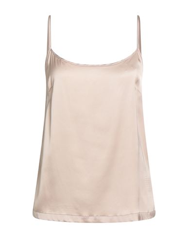 Alessia Santi Woman Top Light Brown Size 6 Viscose, Elastane In Multi