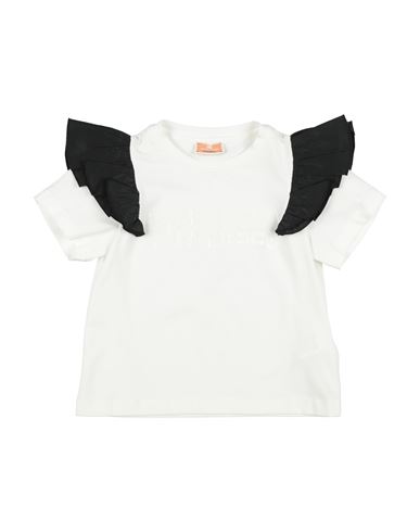 Elisabetta Franchi La Mia Bambina Toddler Girl T-shirt White Size 3 Cotton, Elastane In White
