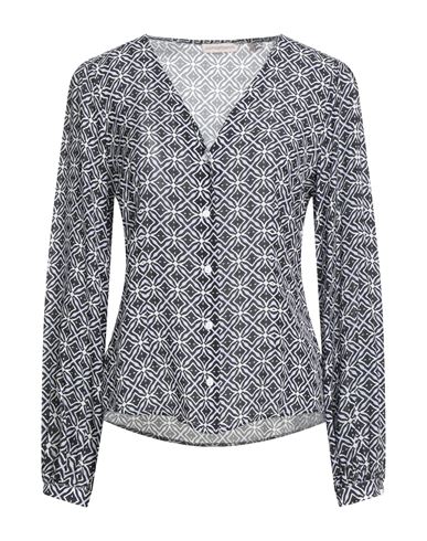 Camicettasnob Woman Shirt Midnight Blue Size 6 Viscose In Gray