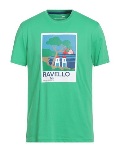 Harmont & Blaine Man T-shirt Green Size Xl Cotton In Green