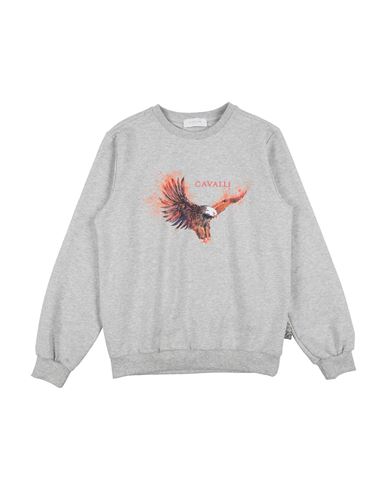 Roberto Cavalli Junior Toddler Boy Sweatshirt Light Grey Size 6 Cotton, Elastane In Gray