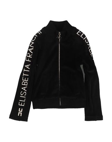 Elisabetta Franchi La Mia Bambina Toddler Girl Sweatshirt Black Size 4 Cotton, Viscose In Black