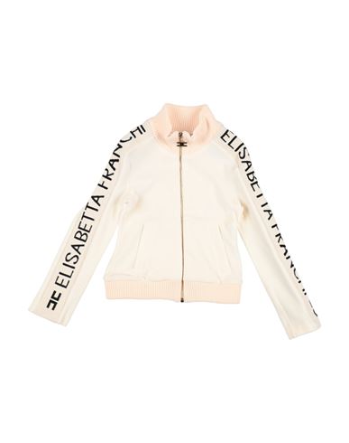 Elisabetta Franchi La Mia Bambina Toddler Girl Sweatshirt Cream Size 3 Cotton, Viscose In White