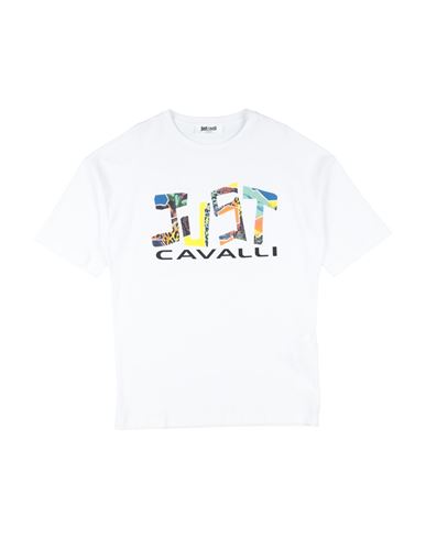 Just Cavalli Junior Toddler Boy T-shirt White Size 4 Cotton In White