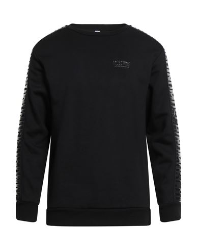 Moschino Underwear Man Sweatshirt Black Size M Cotton, Modal In Black
