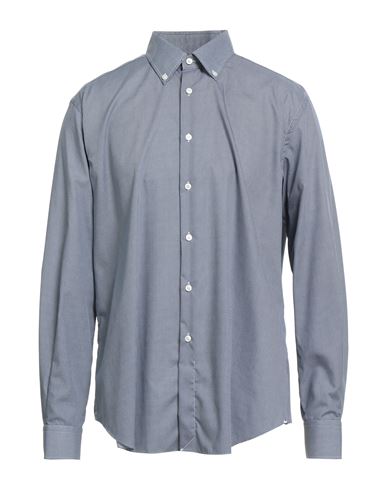 Xacus Man Shirt Midnight Blue Size 17 ½ Organic Cotton In Blue