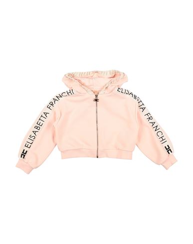 Elisabetta Franchi La Mia Bambina Toddler Girl Sweatshirt Light Pink Size 3 Cotton, Polyester In Animal Print