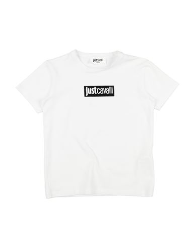 Just Cavalli Junior Toddler Girl T-shirt White Size 4 Cotton, Elastane In White