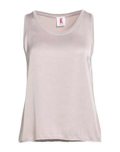 Kontatto Woman Top Taupe Size 8 Viscose In Neutral