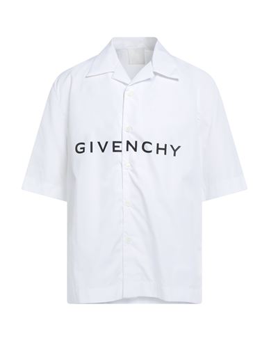 Givenchy Man Shirt White Size 16 Cotton In White