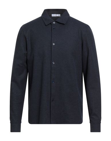 Pt Torino Man Shirt Midnight Blue Size 40 Cotton In Blue