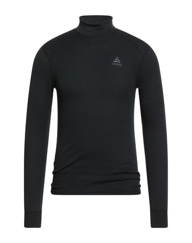 Odlo Man T-shirt Black Size Xxl Recycled Polyester In Black