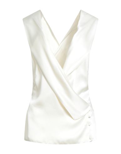 Sabato Russo Woman Top Ivory Size 4 Acrylic, Viscose In White