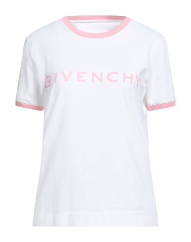 Givenchy Woman T-shirt White Size L Cotton, Elastane