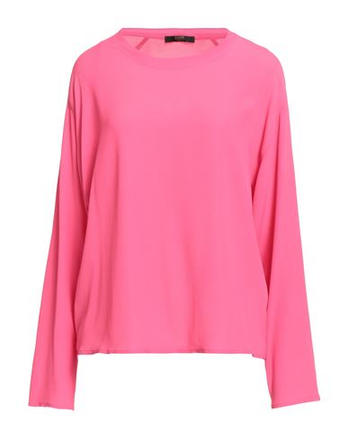 Seventy Venezia Woman Top Fuchsia Size 8 Acetate, Silk In Pink