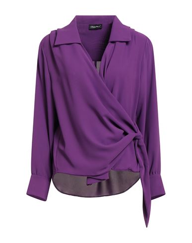 Chiara Bruni Woman Top Mauve Size 12 Polyester, Viscose In Purple