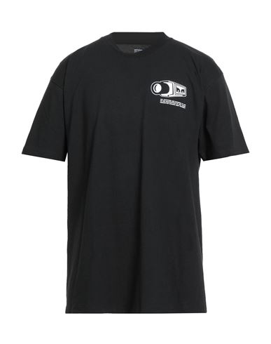 Obey Man T-shirt Black Size Xl Cotton In Black
