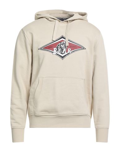 Bear Man Sweatshirt Beige Size Xl Cotton In Neutral