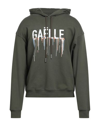 Gaelle Paris Gaëlle Paris Homme Man Sweatshirt Military Green Size Xxl Cotton In Green