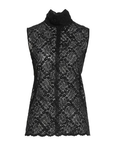 Double C Woman Top Black Size 8 Polyamide, Polyester, Viscose In Black