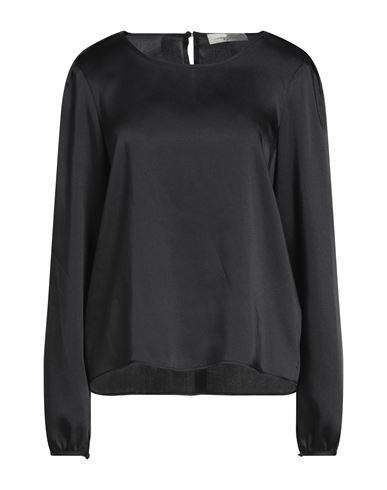 Corte Dei Gonzaga Woman Top Black Size 8 Polyester In Black