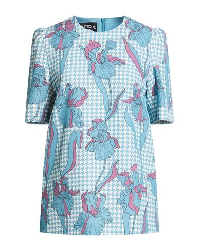 Boutique Moschino Woman Top Light Blue Size 6 Polyester, Elastane In Blue
