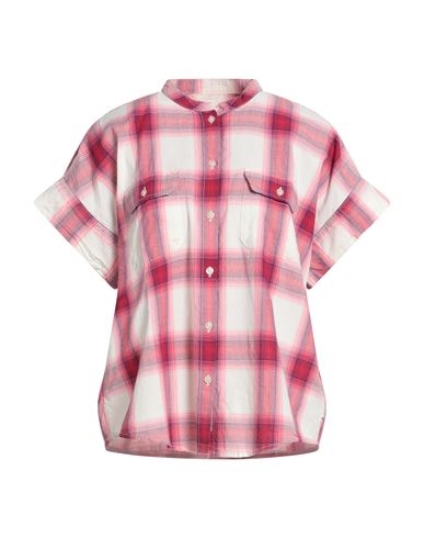 Woolrich Woman Shirt Fuchsia Size M Cotton In Pink