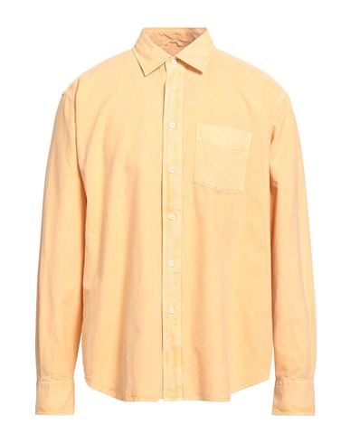 Aspesi Shirts Man Shirt Apricot Size 16 ½ Cotton In Neutral