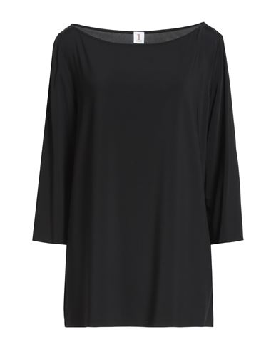 1-one Woman T-shirt Black Size 12 Viscose, Elastane
