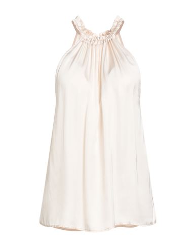 Double C Woman Top Cream Size 8 Viscose, Rayon In White