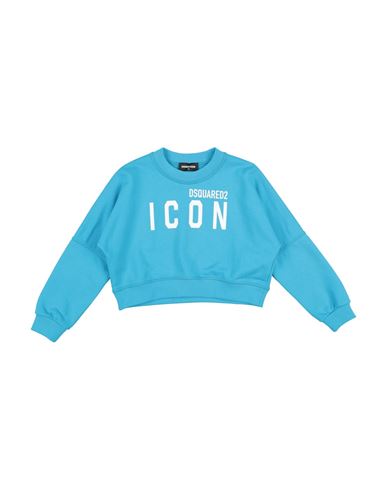 Dsquared2 Babies'  Icon Toddler Girl Sweatshirt Azure Size 6 Cotton, Elastane In Blue