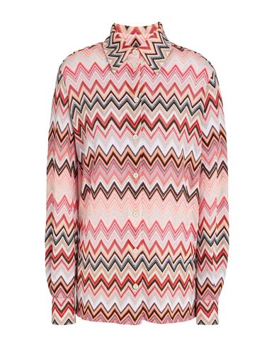 Missoni Woman Shirt Pink Size 10 Cotton, Viscose In Pink