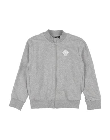 Versace Young Newborn Boy Sweatshirt Light Grey Size 3 Cotton, Elastane, Viscose, Polyester In Gray