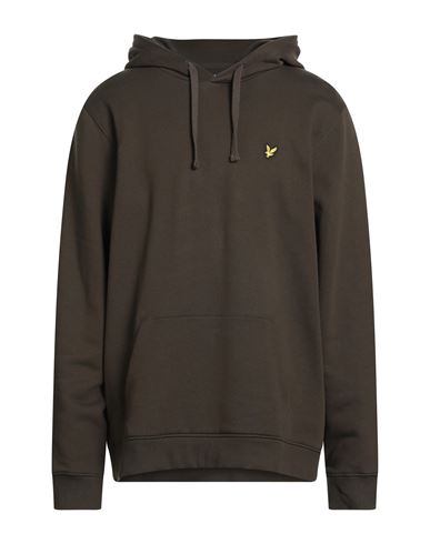 Lyle & Scott Man Sweatshirt Sage Green Size Xxl Cotton In Gray