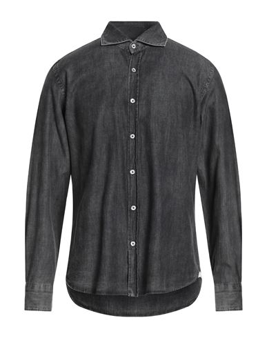 Jeanshemd Herren Schwarz 42 Herren