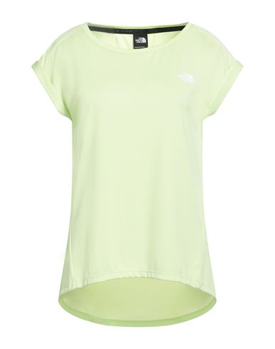 The North Face Woman T-shirt Lime Green Size L Polyester